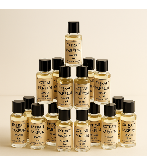 Extrait de parfum de Grasse 15 ml – plus de 30 fragrances artisanales, Française.