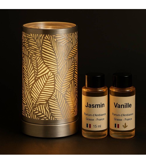 1 lampe diffuseur petit modèle + 2 parfums de Grasse