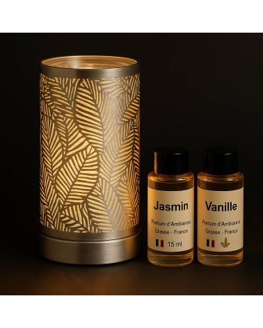 1 lampe diffuseur petit modèle + 2 parfums de Grasse