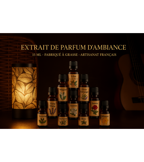 Extrait de parfum de Grasse 15ml fabrication artisanale et Française
