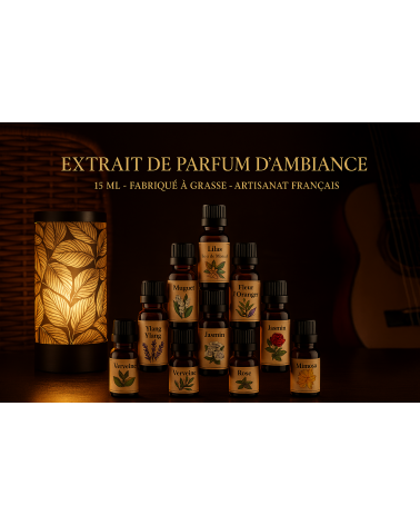 Extrait de parfum de Grasse 15ml fabrication artisanale et Française