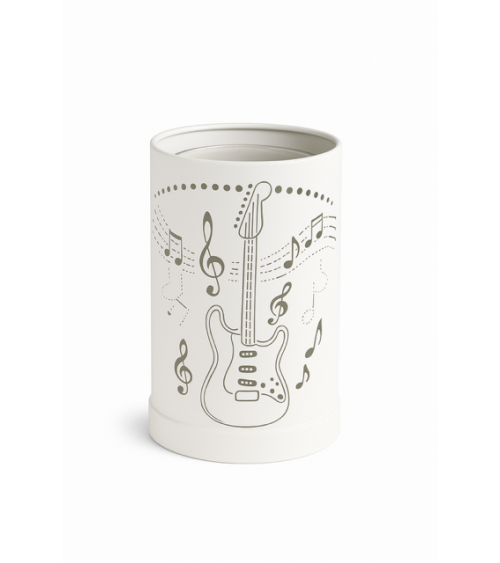 Lampe diffuseur de parfum motif Guitare, esprit musical et ambiance parfumée.