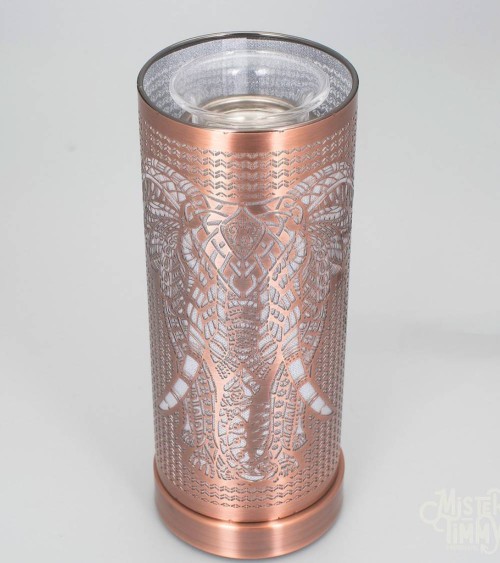 Lampe diffuseur de parfum motif Éléphant, décoration exotique et ambiance parfumée.