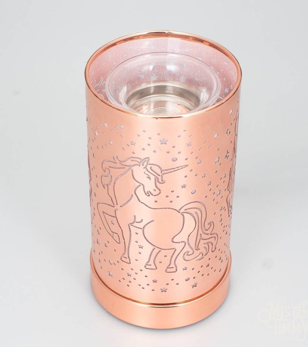 Lampe diffuseur de parfum motif Licorne, design féérique et diffusion parfumée.