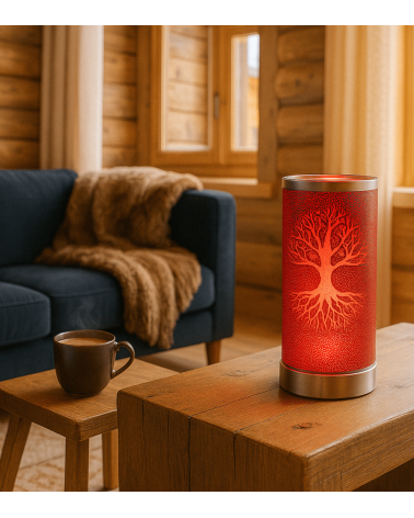 lampe diffuseur de parfum arbre vie famille racine