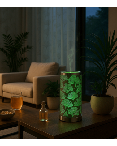 Lampe aromathérapie Nénuphar, design raffiné et senteur délicate.