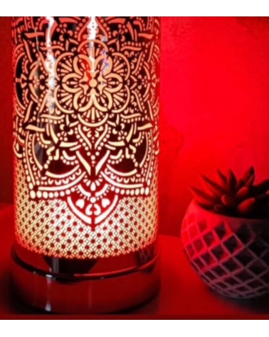 Lampe aromathérapie Mandala, esprit spirituel et senteur délicate.
