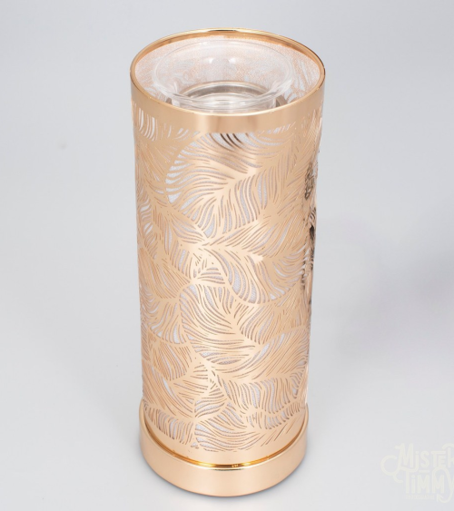 Lampe diffuseur de parfum motif Feuilles, décoration naturelle et senteurs végétales.