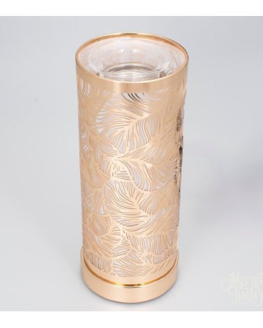 Lampe diffuseur de parfum motif Feuilles, décoration naturelle et senteurs végétales.