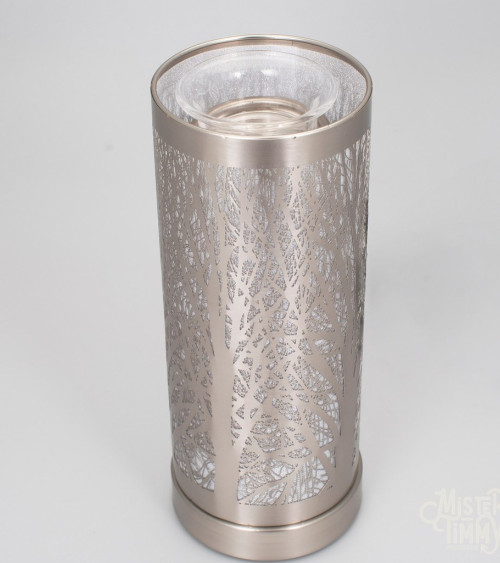 Lampe diffuseur de parfum modèle Branches d’Arbre métal brossé mat – Élégance et Nature, ambiance parfumée et lumière décorative