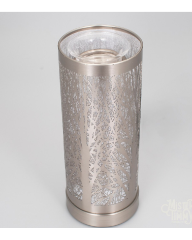 Lampe diffuseur de parfum modèle Branches d’Arbre métal brossé mat – Élégance et Nature, ambiance parfumée et lumière décorative