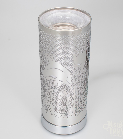 Lampe diffuseur de parfum motif Dauphin, design élégant et ambiance marine.