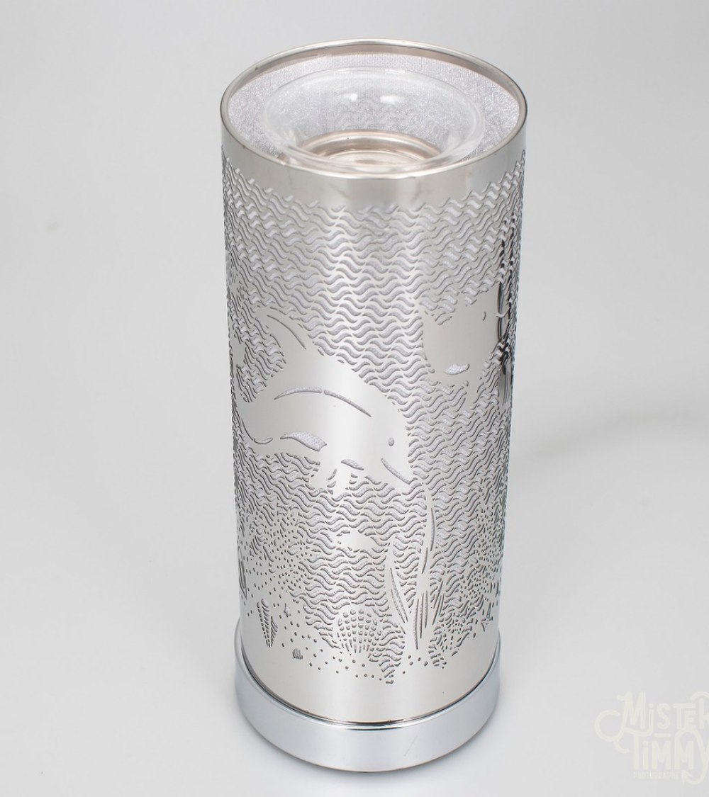 Lampe diffuseur de parfum motif Dauphin, design élégant et ambiance marine.