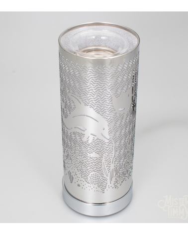 Lampe diffuseur de parfum motif Dauphin, design élégant et ambiance marine.
