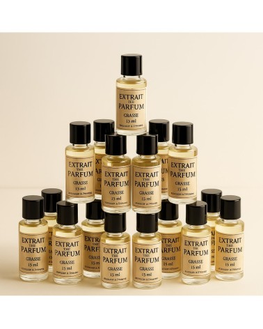 Extrait de parfum de Grasse 15 ml – plus de 30 fragrances artisanales, Française.