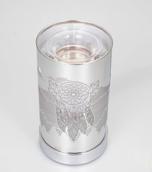 Lampe diffuseur de parfum motif Attrape-rêve, décoration bohème et senteur légère.