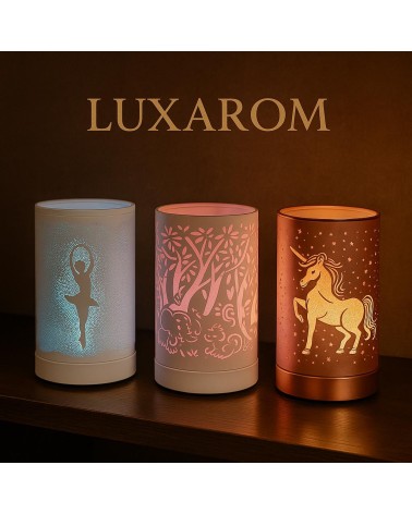 Lampe veilleuse enfant 19 cm – Diffuseur LED décoratif et apaisant – Modèles Licorne, Danseuse, Forêt enchantée