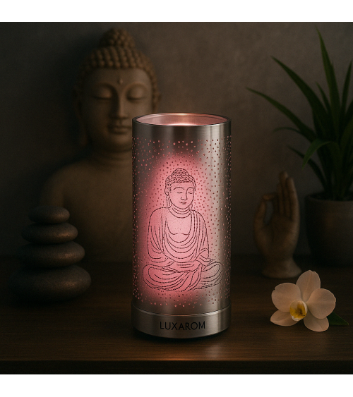 lampe diffuseur de parfum d'ambiance et de parfum artisanale de Grasse. 9 couleurs intégrées.