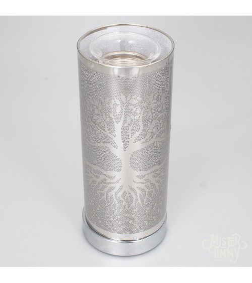lampe diffuseur de parfum d'ambiance et de parfum artisanale de Grasse. 9 couleurs intégrées.