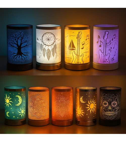 lampe diffuseur LED petits modèle 9 couleurs intégrés
