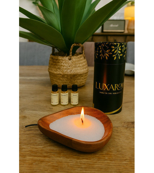 coffret sable de bougie et 3 parfums d'ambiance