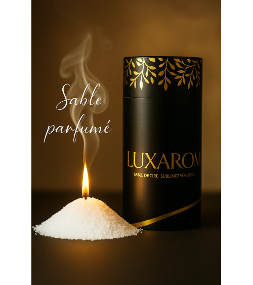 Sable de cire parfumé Luxarom – Bougie naturelle prête à l’emploi, parfum de Grasse