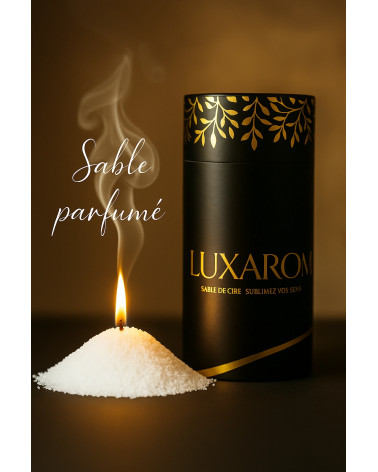 Sable de cire parfumé Luxarom – Bougie naturelle prête à l’emploi, parfum de Grasse