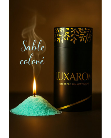 Sable de bougie coloré LUXAROM – Bleu, Rouge, Beige, Or, Vert