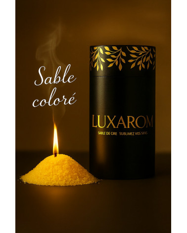 Sable de bougie coloré LUXAROM – Bleu, Rouge, Beige, Or, Vert