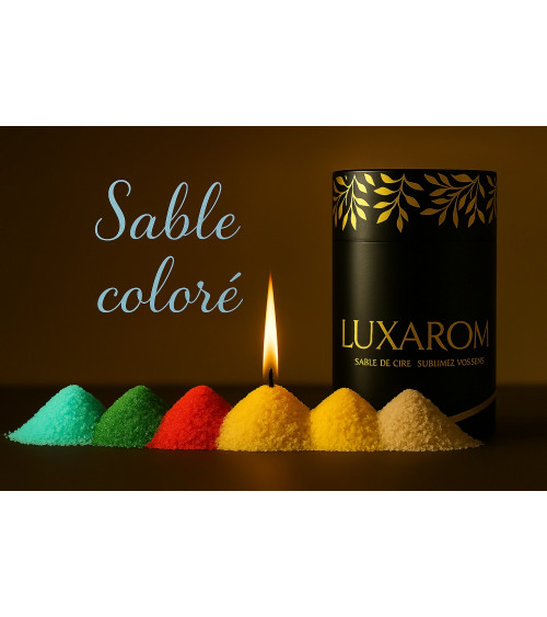 sable de cire de bougie couleur