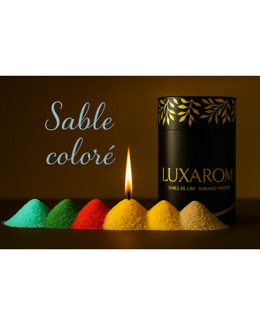 sable de cire de bougie couleur