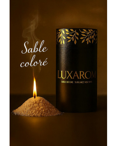 Sable de bougie coloré LUXAROM – Bleu, Rouge, Beige, Or, Vert
